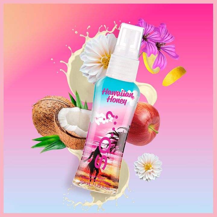 Escapes Grande Womens Gift Set with Ibiza Dreams, Bali Breeze, Mykonos Nights, Santorini, Seychelle Sands, Hawaiian Honey, Body Mist Fragrance Spray Set (6 X 50Ml.)§