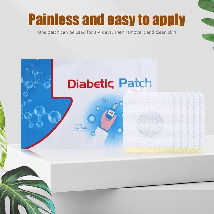 Diabetic Patches to Lower Blood Sugar Naturally, Herbal Cure Reduce High Blood Sugar Balance Plaster,5 Packs 30Pcs