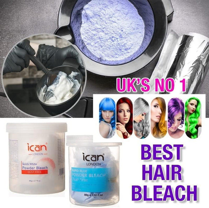 Dust Free Rapid Blue Powder Bleach Hair Lightener 500Gram