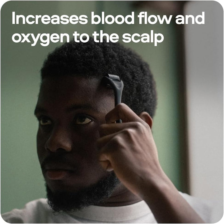 Minoxidil 5% Spray (1X60Ml) & 0.25Mm Dermaroller for Men, Clinically Proven Hair Regrowth Formula, Hair Loss Treatment, Stimulates Follicles, Precise Applicator, Microneedling Boosts Absorption