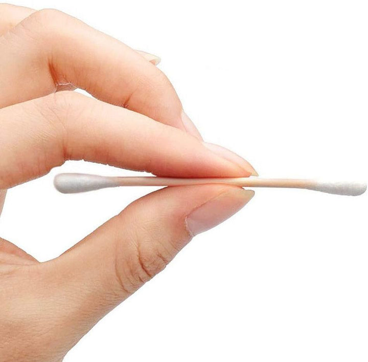 600 Pk Bamboo Cotton Buds (6 X 100) by , 100% Biodegradable Cotton Swab with Wooden Handles for Cleaning Ear, Makeup,Keyboard,Wound Etc