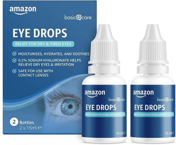 Eye Drops with Sodium Hyaluronate 0.2%, 15 Ml, Pack of 2