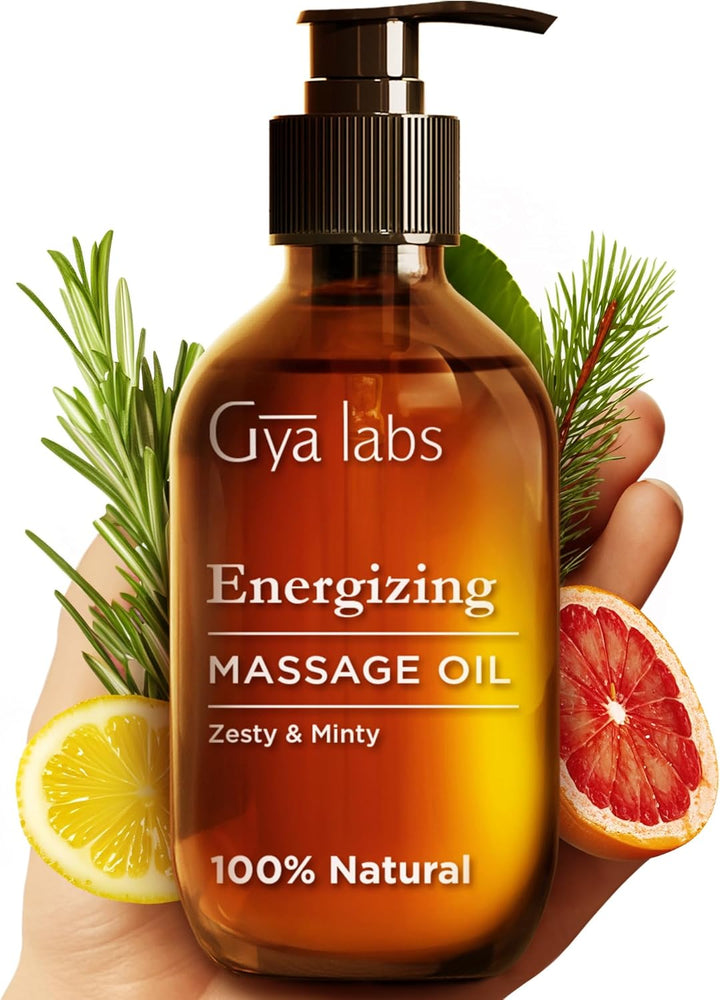 Relaxing Massage Oil for Sore Muscles - 100% Pure Natural Spa Quality for Skin & Body Relaxing, Warming Massage Oil with Non Greasy for Men & Women (200 Ml)