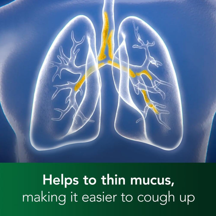 Mucus Cough Max Menthol Flavour, Helps to Clear Chest Mucus from Day 1, Cough Medicine for Adults, 100 Mg/5 Ml Oral Solution, 150 Ml