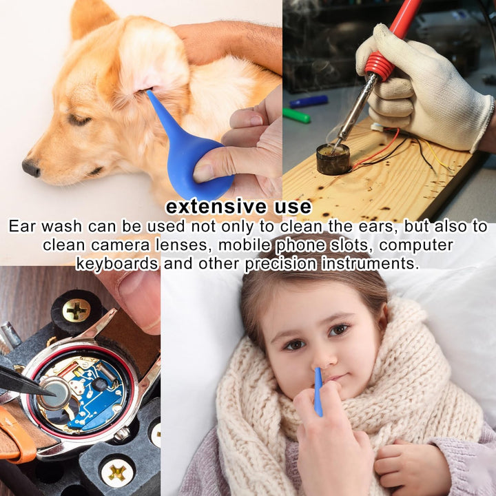 2 PCS Rubber Suction Ear Syringe Bulb for Ear Cleaning – Ear Wax Removal Tool, Safe and Hygienic Rubber Suction Ear Syringe Bulb