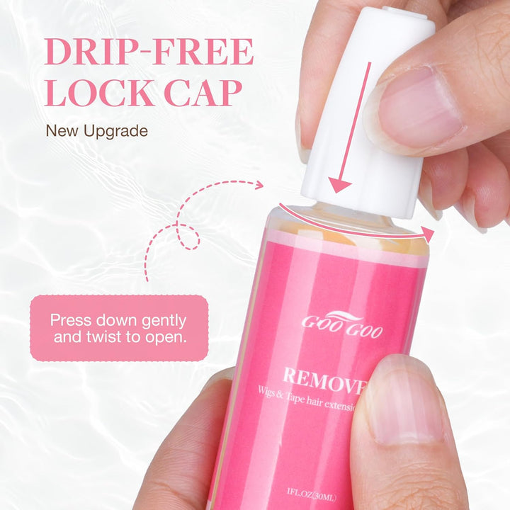 Tape Hair Extension Remover, Wig Glue Remover, Removes Hair Glue, Double Sided Extension Tape, Fast Acting Hair Extensions Remover 30Ml