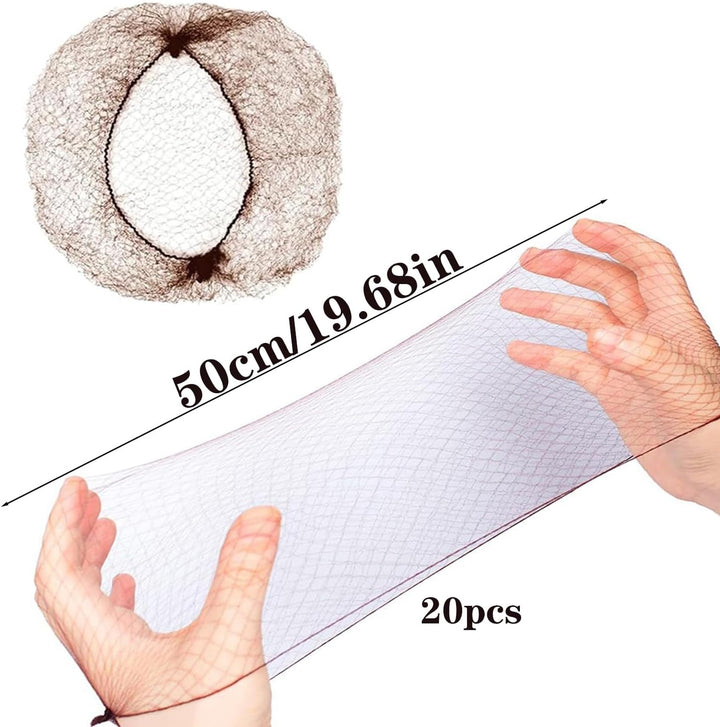 Bun Nets,20Pcs Invisible Hair Nets Hair Nets for Buns Bun Nets Golden Ballet Hair Net Ballet Bun Kit Bun Hair Net Hair Net for Ballet Bun Kids(Gold)