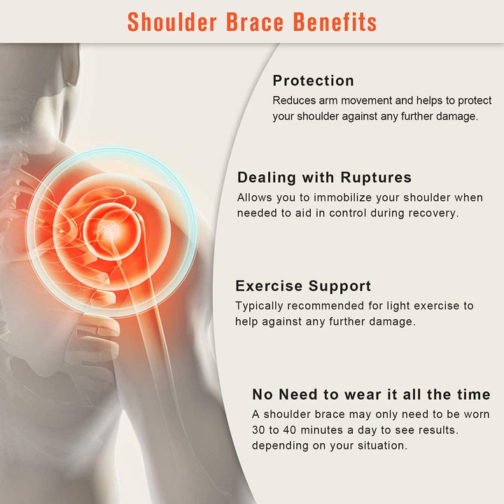 Improved Rotator Cuff Shoulder Support for Men & Women UK Design Injury Recovery Strap for Right/Left Arm Shoulder Brace for Pain Frozen Shoulder Dislocated Joint & Soreness One Size