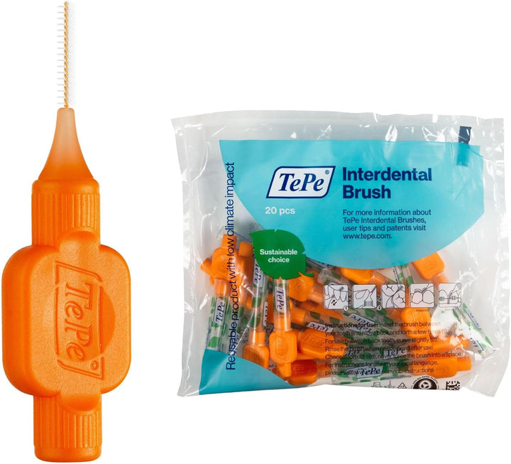 Interdental Brush, Original, Pink, 0.4Mm/Iso 0, 8Pcs, Plaque Removal, Efficient Clean between Teeth, Tooth Floss, for Narrow Gaps