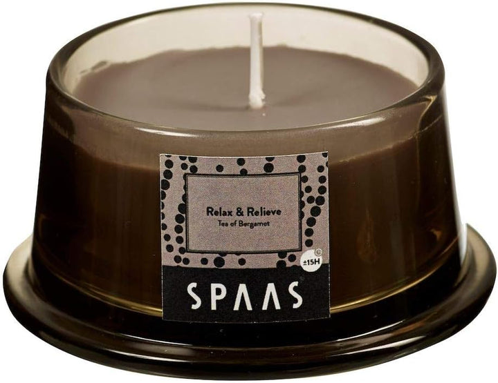 Scented Candle in Low Glass, ± 15 Hours, Magical Thoughts, Wine Red