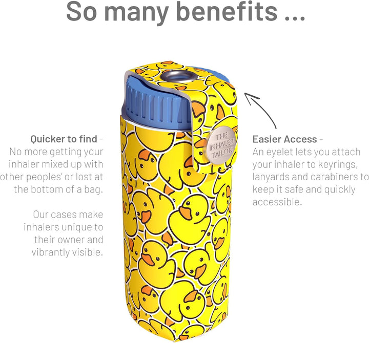 Cover for Turbohalers in over 30 Designs – Vegan Leather Inhaler Case for Kids and Adults – Handmade in England