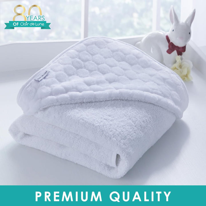 Luxury Hooded Towel (Marshmallow White)