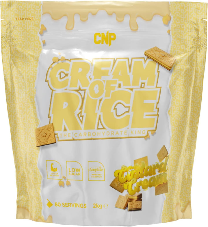 Cream of Rice Carbohydrate, Low Sugar, for Energy & Recovery with Easy Digestion, 2Kg 40/80 Servings 8 Flavours (2Kg, Cherry Bakewell)