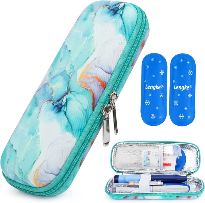 Reusable Ice Packs for Insulin Cooler - 4PCS Nylon Gel Ice Packs for Diabetic Insulin Travel Case Medicine Cool Bag (4PCS)