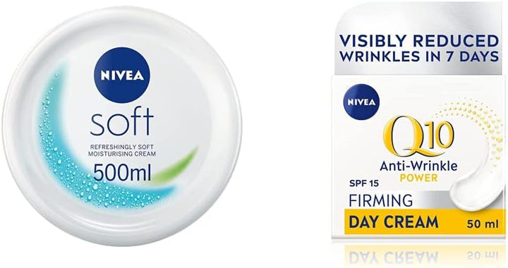 Soft Moisturising Cream (500Ml), a Moisturising Cream for Face, Body and Hands with Vitamin E and Jojoba Oil, Hand Cream Moisturises Deeply, All-Purpose Day Cream, 500 Ml (Pack of 1) White