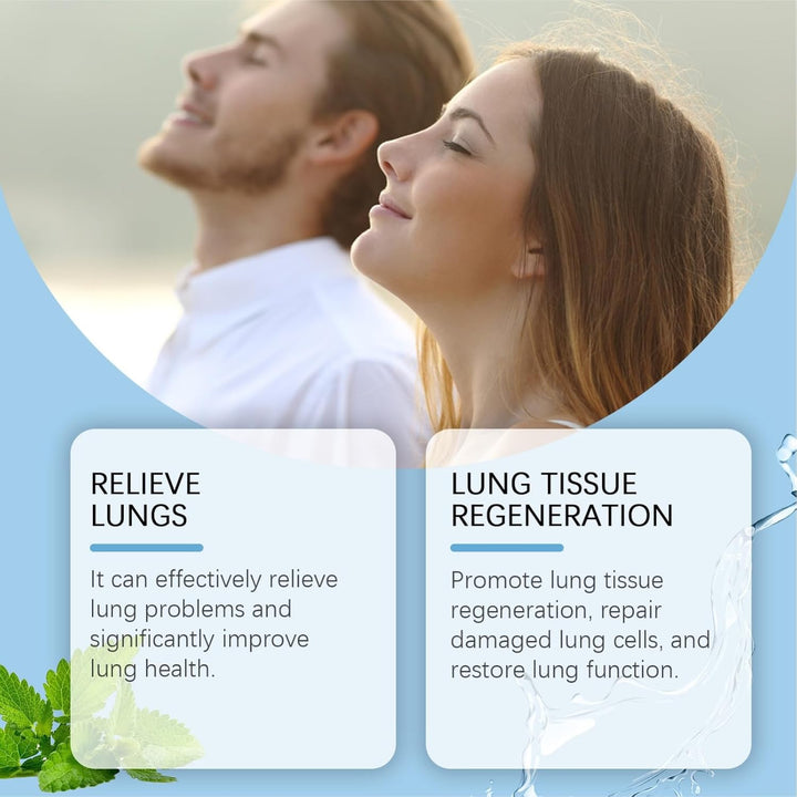 2PCS Lung Cleansing Spray, Natural Respiratory Cleanse & Breathe Spray,Lung Cleanse Mist,Lung Exerciser for Healthier and Cleaner Lungs, Powerful Lung Support & Cleanse,Lung Cleanser,Lung Care Essence