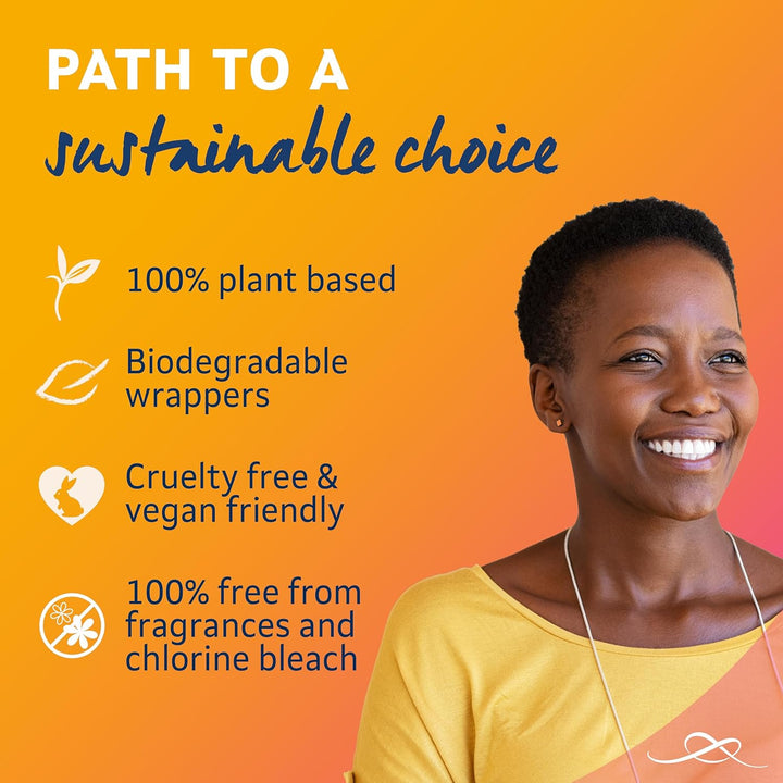 Non-Applicator Ultra Tampons, 10 Count (Pack of 1), for Extremely Heavy Flow, 6 Droplets, Plant-Based, Smartfit™ Non-App Tampon