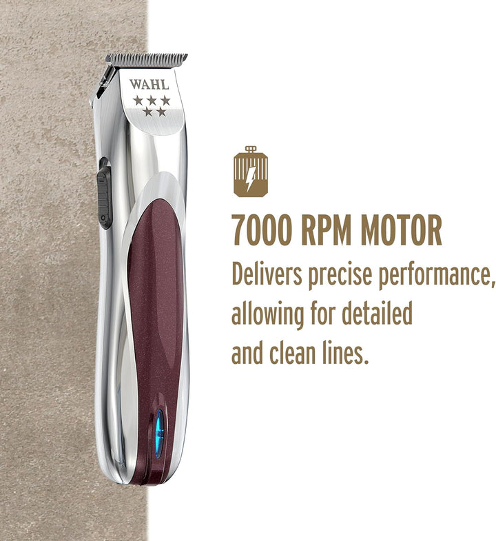 5 Star A•Ligntrimmer, Cord/Cordless Lithium Ion Trimmer, Professional Hair Trimmers, Detailing and Outlining, Lightweight, Ergonomic, Zero-Gap Adjustable, Compact T-Blades, Barbers Supplies