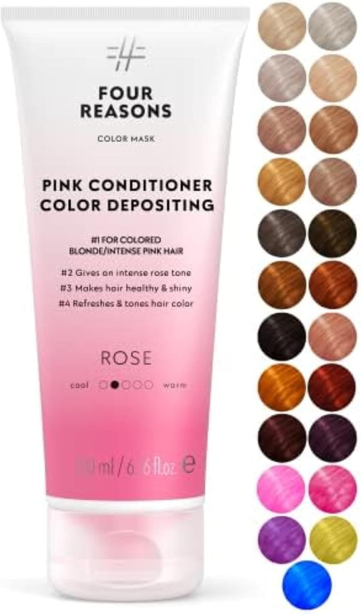 Color Mask – Cool Sand Blonde - (27 Colors) Color Depositing Conditioner, Toning Treatment, Tone & Enhance Color-Treated Hair - Semi Permanent Hair Dye, Vegan and Cruelty-Free, 6.76 Fl Oz