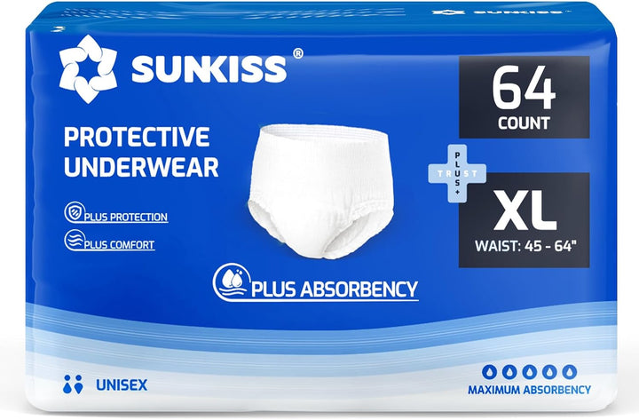 Trustplus Incontinence Pants for Men and Women, Adult Pull Ups, Disposable Protective Underwear, Maximum Absorbency, Odour Control, Large, 16 Count