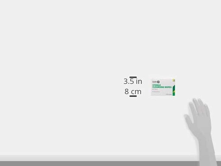 F115100 Sterile Cleansing Wipes, Pack of 100