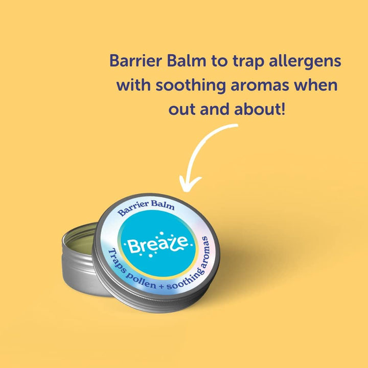 Dual Action Barrier Balm, Natural Hayfever and Allergy Support, Traps Pollen plus Breathe Easy Aromas, 10 Ml (Pack of 4)