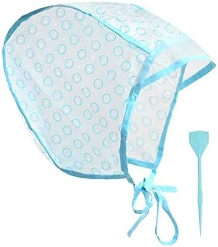 1 PC Highlighting Cap Frosting Cap Hair Dye Colouring Cap and Spatula with Crochet Hook for Dyeing