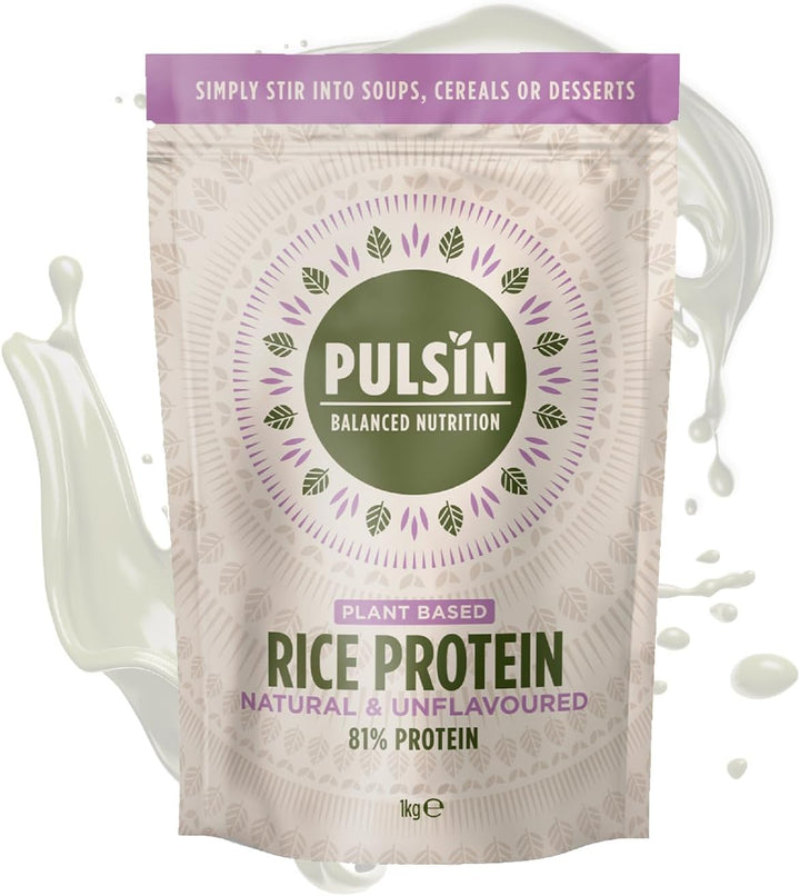 - Natural & Unflavoured Vegan Rice Protein Powder - 250G - 8.1G Protein, 0.4G Carbs, 43 Kcal per Serving - Low Carb, Gluten Free, Plant Based, Palm Oil Free & Dairy Free