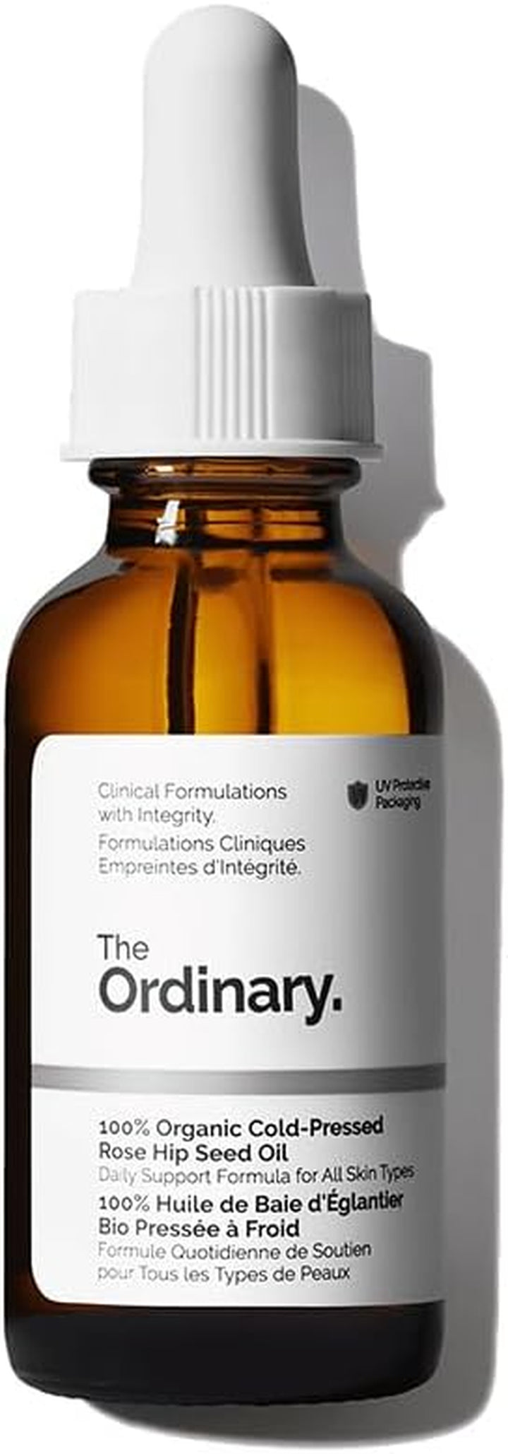 The Ordinary 100% Organic Cold-Pressed Rose Hip Seed Oil, Addresses Signs of Aging by Improving the Appearance of Uneven Skin Tone, Supporting Skin Elasticity, 30Ml