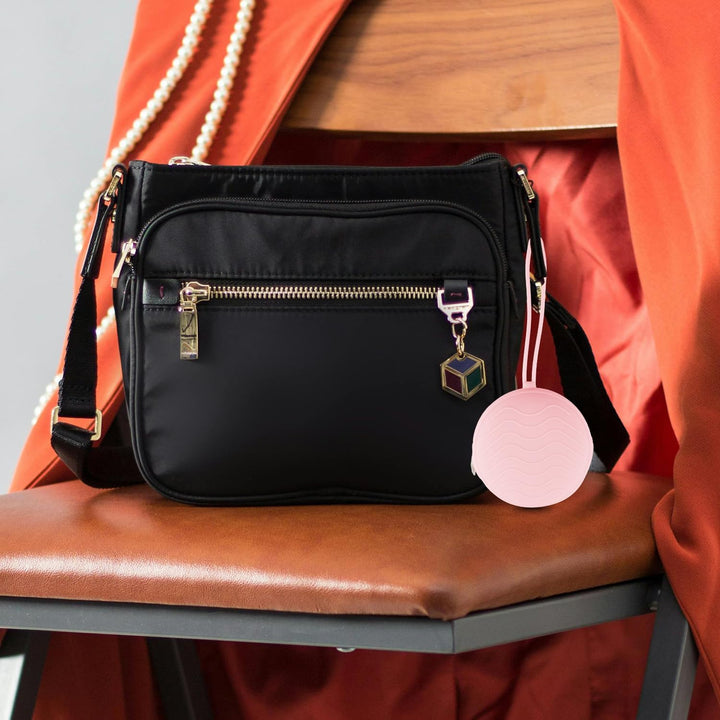 2 Pack Dummy Holder Cases with Strap,Safe Durable Pacifier Storage Container Set,Universal Portable Baby Dummy Holder Pod Box Holder Bag Accessories for Travel Home(Purple,Pink)