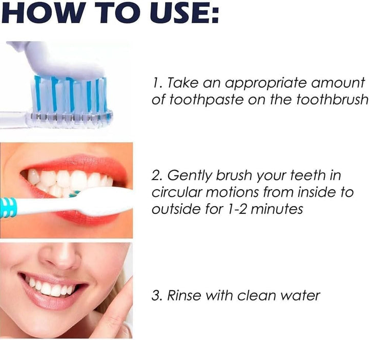 Probiotic Toothpaste, Probiotic Whitening Toothpaste, Protects Tooth Enamel, Freshens Breath, Fluoride-Free Formula, Removes Stains, Suitable for Adults and Children