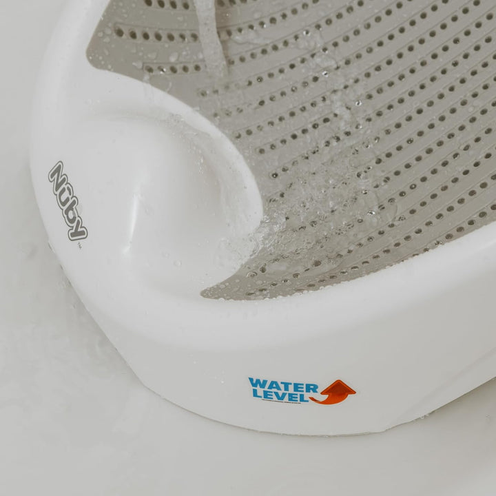 Newborn Baby Bath Support - Ergonomic Design | Lightweight and Portable | Anti-Slip | Suitable from Birth (White)