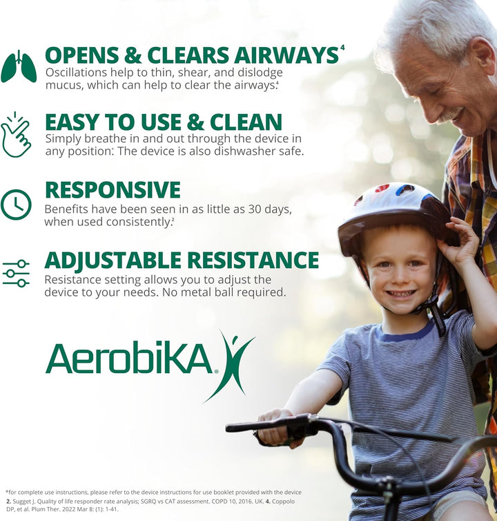 OPEP Natural Phlegm and Mucus Clearance Device - Lung Exercise Therapy Unblocks and Expands Airways Helping to Improve Breathing and Reduce Cough