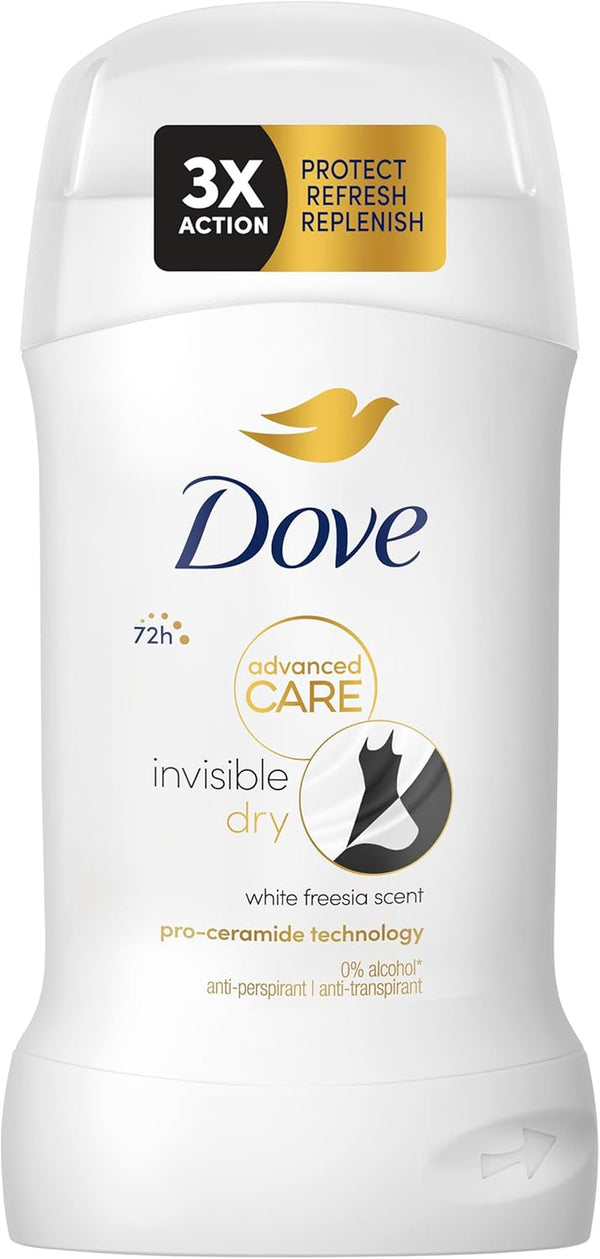 Advanced Care Invisible Dry Women'S Antiperspirant Deodorant Stick for 72 Hours Sweat Protection with Pro-Ceramide Technology 50 Ml
