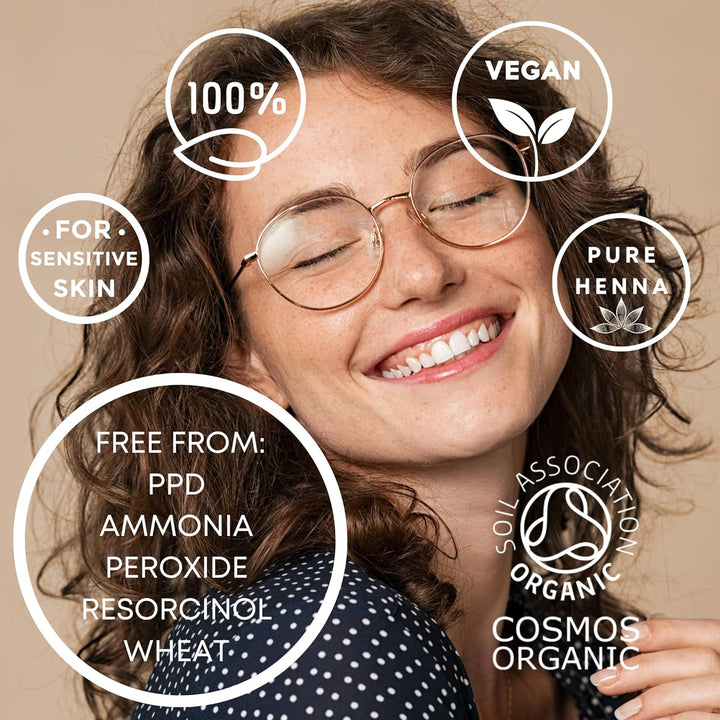 Organics Herbal Hair Colour Dye, Dark Brown, 110G