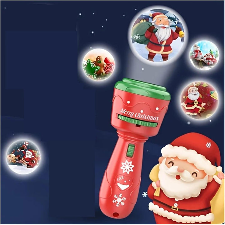 Christmas Projector Flashlight Halloween Children'S Toys Camera Projection Light Luminous Toys Fun Puzzle Early Education(Rosso)