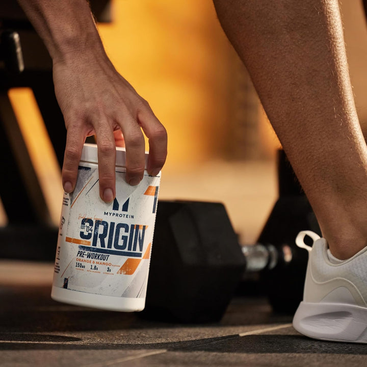 Origin Pre-Workout Power with Beta Alanine and Caffeine, Orange and Mango, 600 G