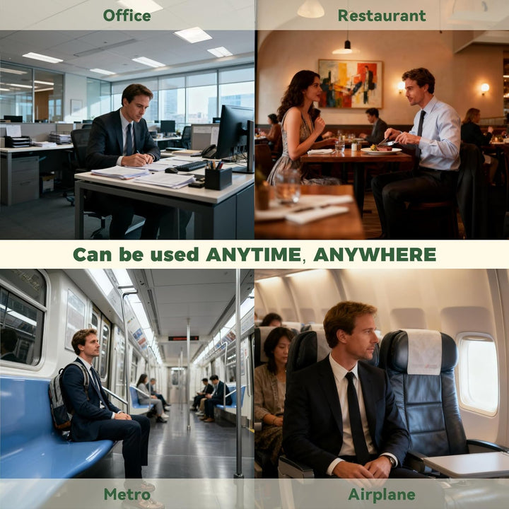 Breathing Necklace to Quit Smoking and Vaping with Refillable Mint Pods Stop Smoking Aids Fidget Necklace for Anxiety Relief Smokeless Inhaler for Adults (Silver)