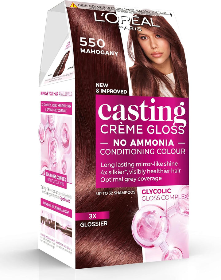 Casting Crème Gloss 600 Dark Blonde: This No-Ammonia, Semi-Permanent Hair Colour Lasts 32 Washes. Enjoy up to 3X Glossier, 4X Silkier, Visibly Healthier Hair with a Luminous Dark Blonde.