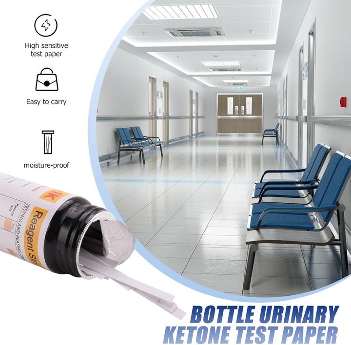 100Pcs/Bottle Ketone Strips Home Ketosis Urine Weight Lose Analysis Strips