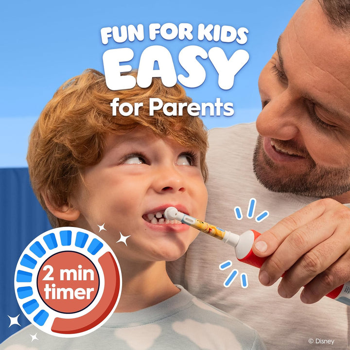 Pro Kids Electric Toothbrush, 1 Handle Featuring Disney the Lion King, 1 Toothbrush Head, Designed by Braun, for Ages 3+