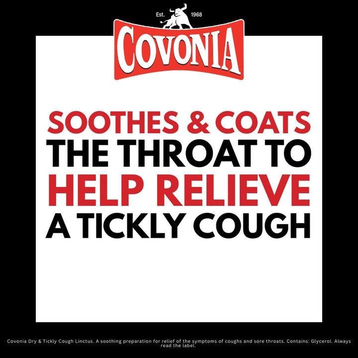 Dry & Tickly Cough Linctus Soothes and Provides Relief from Dry Coughs and Sore Throats Non Drowsy Cough Syrup Suitable for Vegetarians Cold and Flu Relief, 300Ml (Always Read Label First)