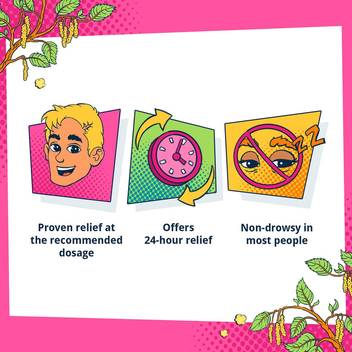 Allergy Relief Antihistamine Tablets | 30 Allergy Tablets 10Mg| Hayfever, Dust, Pets, and Hives | Cetirizine Antihistamine Tablet | Relieve Allergic Symptoms | Adults and Children over 6 Years