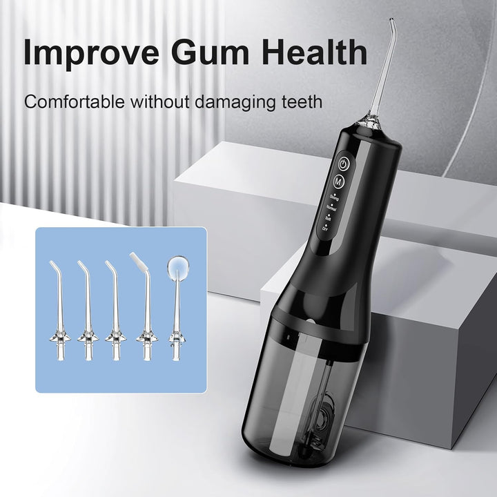 Water Flossers for Teeth Cordless, 2025 Upgrded Water Dental Flosser Remover with 5 Jet Tip and 4 Modes, Irrigator Dental with Ultra-Long Standby, Lp7 Waterproof Electric Flossers for Tavel and Home