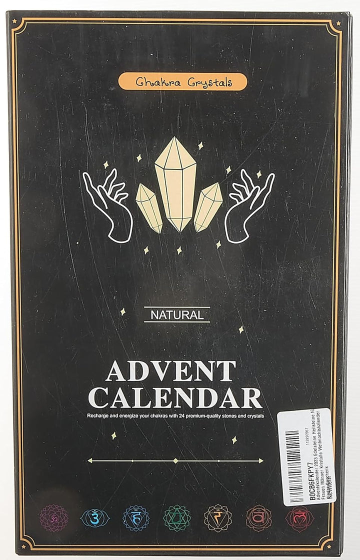 Crystals Advent Calendar 2025 Countdown Christmas Gifts for Women Men Healing Gemstones