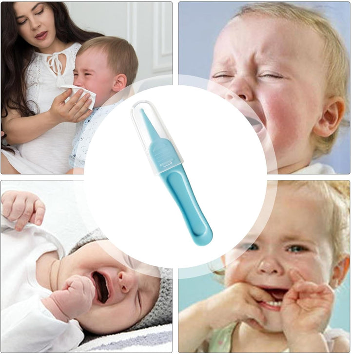 Nose Tweezers for Boogers, Nasal Tweezer for Babies, Pincet Safe Effective Cleaning Supplies, Portable Forceps round for Kids for Cleaning Ear Canals, Nasal Passages