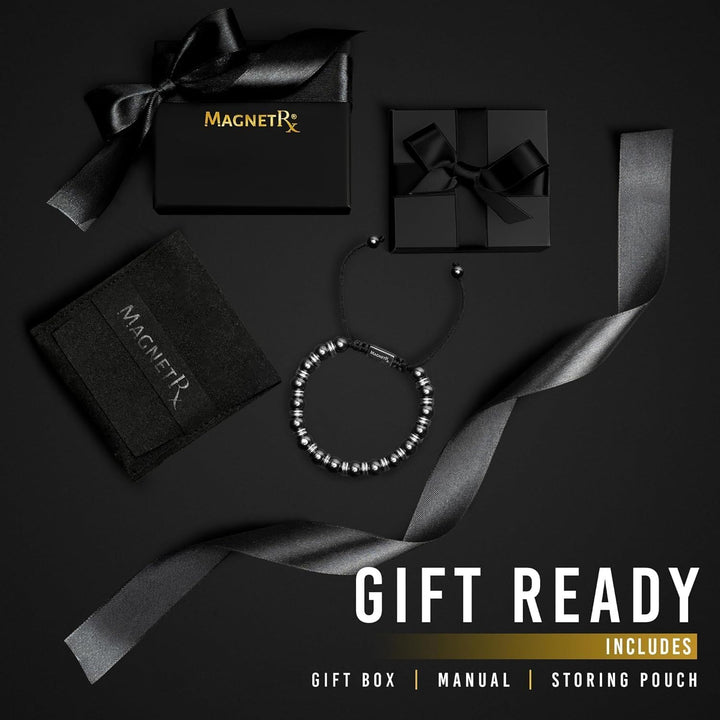 ® Hematite Magnetic Bracelet - Beaded Magnetic Hematite Bracelets