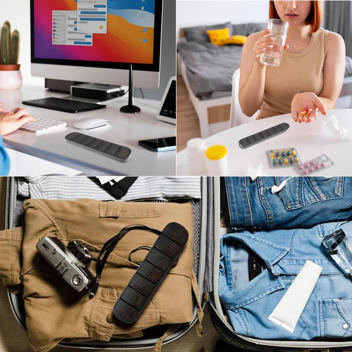 Pill Boxes 7 Day 1 Times a Day for Hold Medication Vitamins