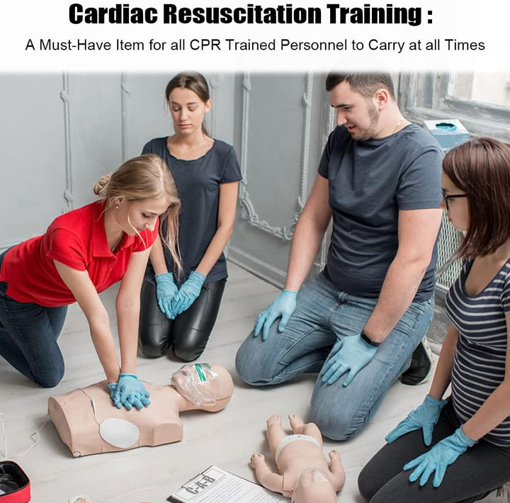 CPR Face Shield Mask, Keychain Mask Disposable Emergency Kit CPR Face Shields Pocket Mask for First Aid Cardiac Resuscitation Training