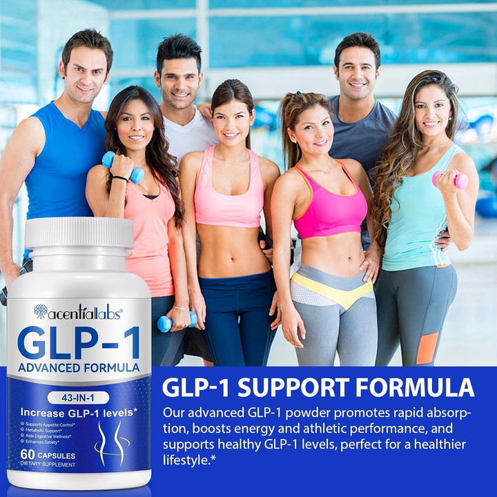 GLP-1 Supplement Weight Loss, GLP-1 Supplement Probiotic for Women & Men, Appetite Suppressant for Weight Loss, Supports Appetite Control, Gut Health, Aids Digestive Wellness
